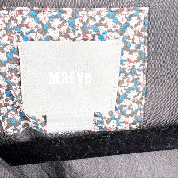 Anthropologie MAEVE Button-Down Shirt Dress GREY SIZE 10 - Picture 4 of 10